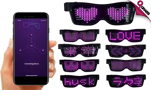 Customizable Bluetooth LED Glasses!